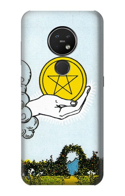 S3722 Tarot Card Ace of Pentacles Coins Case For Nokia 7.2