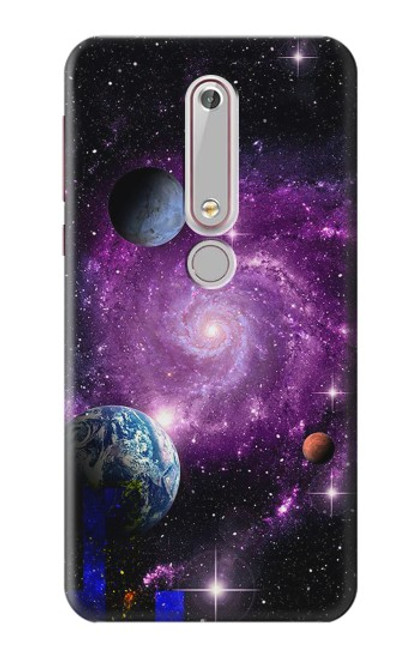 S3689 Galaxy Outer Space Planet Case For Nokia 6.1, Nokia 6 2018