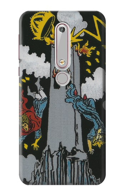 S3745 Tarot Card The Tower Case For Nokia 6.1, Nokia 6 2018