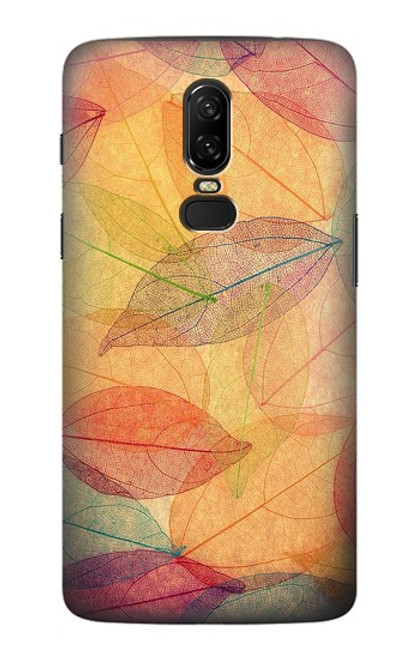 S3686 Fall Season Leaf Autumn Case For OnePlus 6