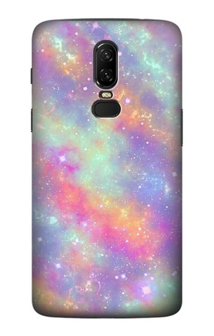 S3706 Pastel Rainbow Galaxy Pink Sky Case For OnePlus 6