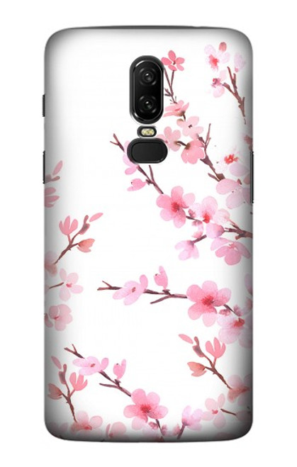 S3707 Pink Cherry Blossom Spring Flower Case For OnePlus 6