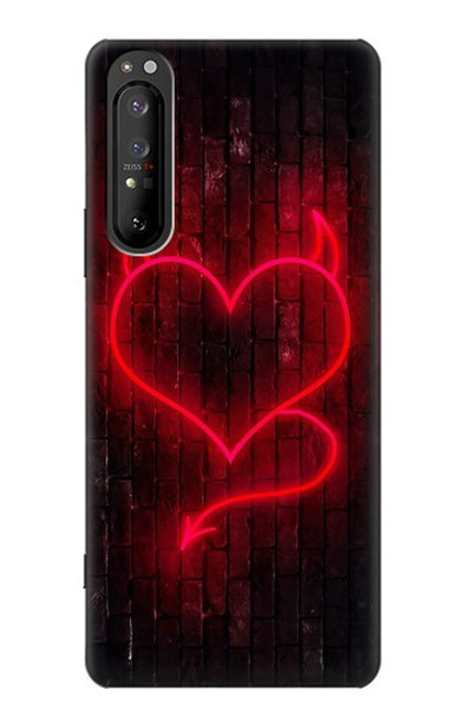 S3682 Devil Heart Case For Sony Xperia 1 II