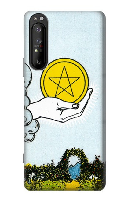 S3722 Tarot Card Ace of Pentacles Coins Case For Sony Xperia 1 II