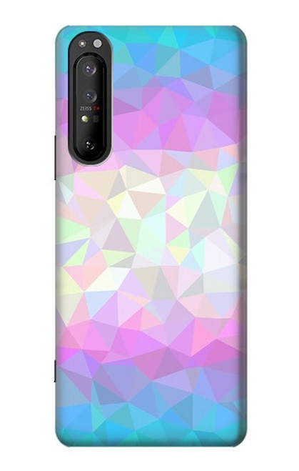 S3747 Trans Flag Polygon Case For Sony Xperia 1 II