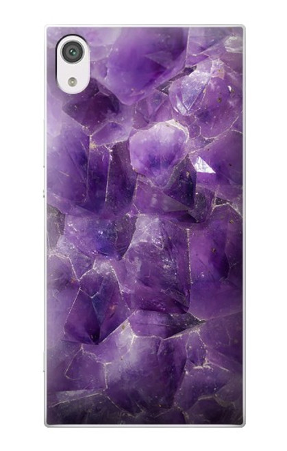 S3713 Purple Quartz Amethyst Graphic Printed Case For Sony Xperia XA1