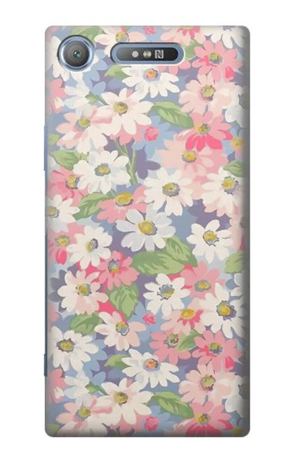 S3688 Floral Flower Art Pattern Case For Sony Xperia XZ1