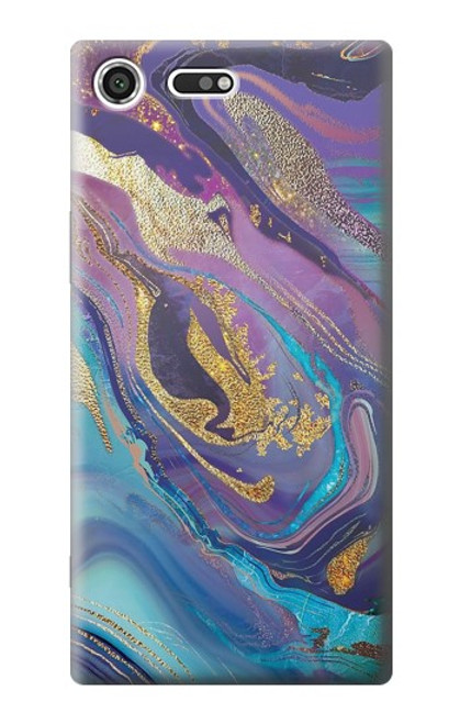 S3676 Colorful Abstract Marble Stone Case For Sony Xperia XZ Premium