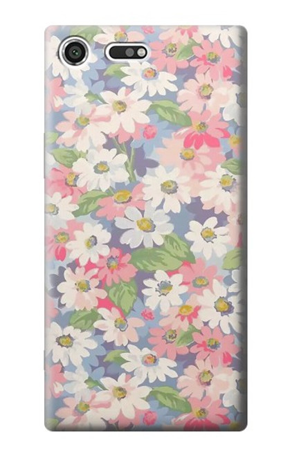 S3688 Floral Flower Art Pattern Case For Sony Xperia XZ Premium