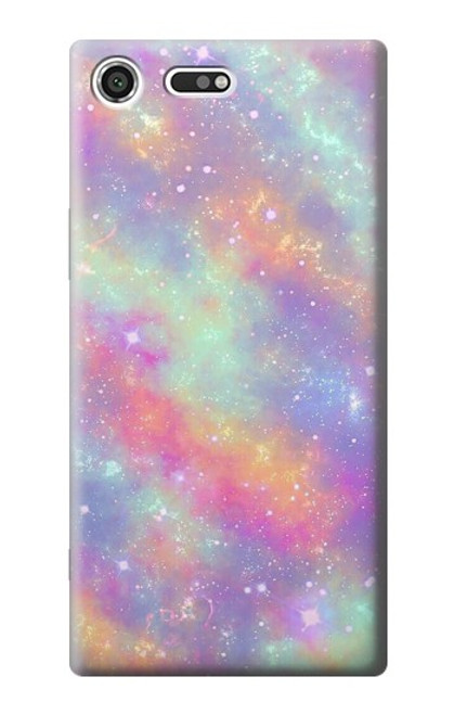 S3706 Pastel Rainbow Galaxy Pink Sky Case For Sony Xperia XZ Premium