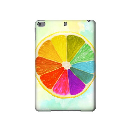 S3493 Colorful Lemon Hard Case For iPad mini 4, iPad mini 5, iPad mini 5 (2019)