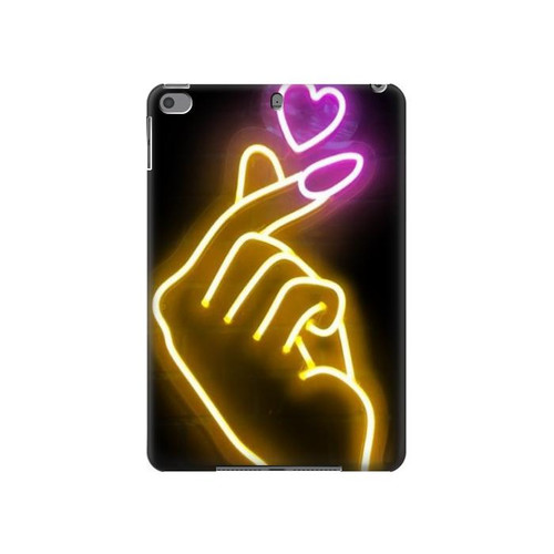 S3512 Cute Mini Heart Neon Graphic Hard Case For iPad mini 4, iPad mini 5, iPad mini 5 (2019)