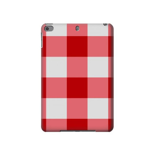 S3535 Red Gingham Hard Case For iPad mini 4, iPad mini 5, iPad mini 5 (2019)
