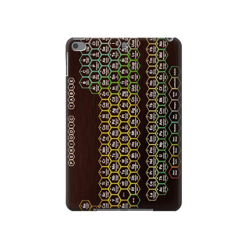 S3544 Neon Honeycomb Periodic Table Hard Case For iPad mini 4, iPad mini 5, iPad mini 5 (2019)
