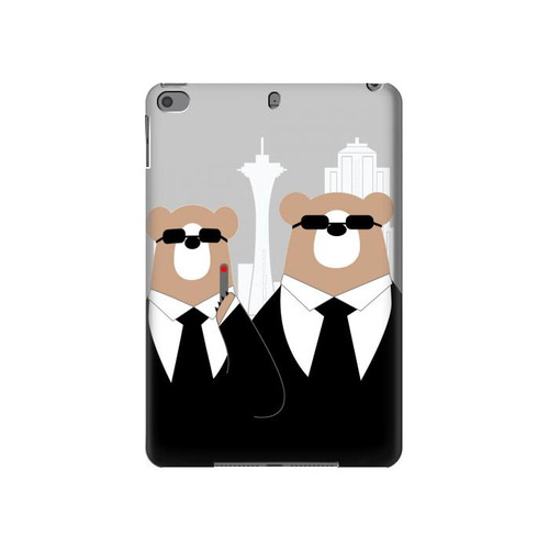 S3557 Bear in Black Suit Hard Case For iPad mini 4, iPad mini 5, iPad mini 5 (2019)