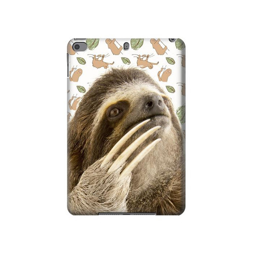 S3559 Sloth Pattern Hard Case For iPad mini 4, iPad mini 5, iPad mini 5 (2019)