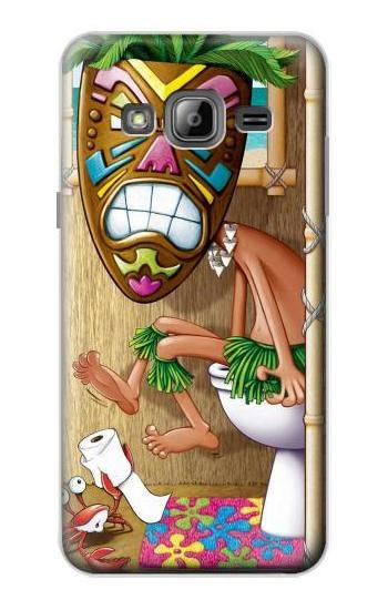 S1702 Tiki Man Toilet Case For Samsung Galaxy J3 (2016)