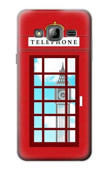 S2059 England British Telephone Box Minimalist Case For Samsung Galaxy J3 (2016)