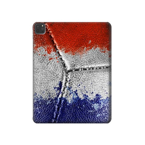 S3304 France Flag Vintage Football Graphic Hard Case For iPad Pro 11 (2021,2020,2018, 3rd, 2nd, 1st)