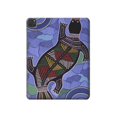 S3387 Platypus Australian Aboriginal Art Hard Case For iPad Pro 11 (2021,2020,2018, 3rd, 2nd, 1st)