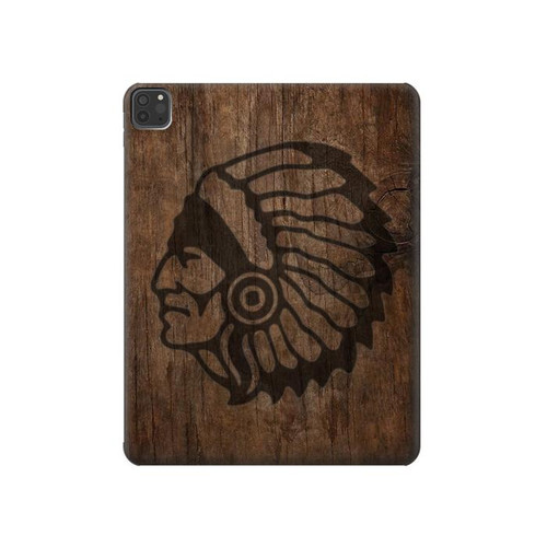 S3443 Indian Head Hard Case For iPad Pro 11 (2021,2020,2018, 3rd, 2nd, 1st)