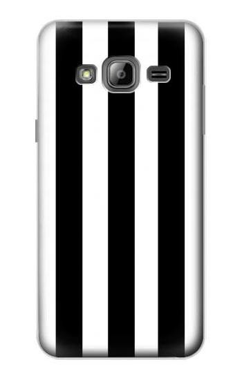 S2297 Black and White Vertical Stripes Case For Samsung Galaxy J3 (2016)
