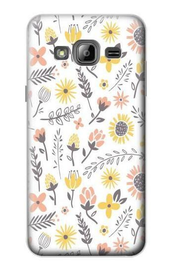 S2354 Pastel Flowers Pattern Case For Samsung Galaxy J3 (2016)