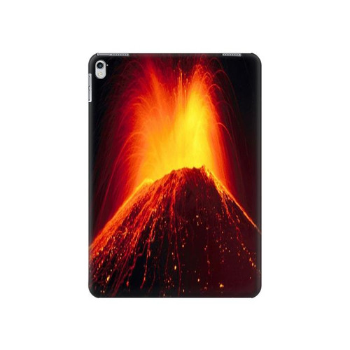 S0745 Volcano Lava Hard Case For iPad 9.7 (2017,2018), iPad 6, iPad 5