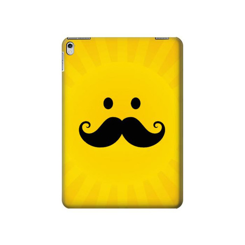 S1145 Yellow Mustache Sun Hard Case For iPad 9.7 (2017,2018), iPad 6, iPad 5