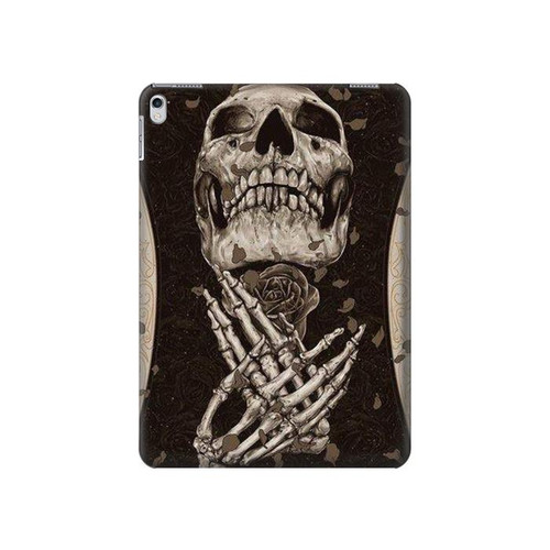 S1676 Skull Rose Hard Case For iPad 9.7 (2017,2018), iPad 6, iPad 5