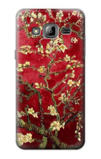 S2414 Red Blossoming Almond Tree Van Gogh Case For Samsung Galaxy J3 (2016)