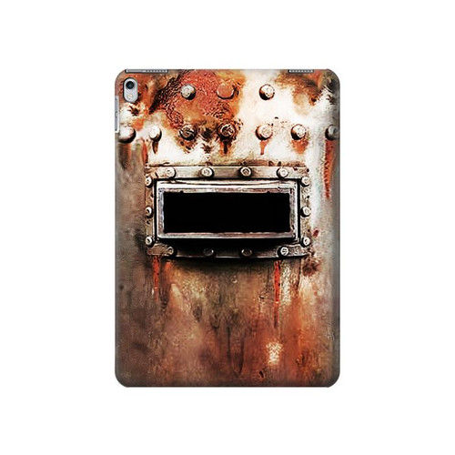 S2684 Vintage Welding Helmet Hard Case For iPad 9.7 (2017,2018), iPad 6, iPad 5