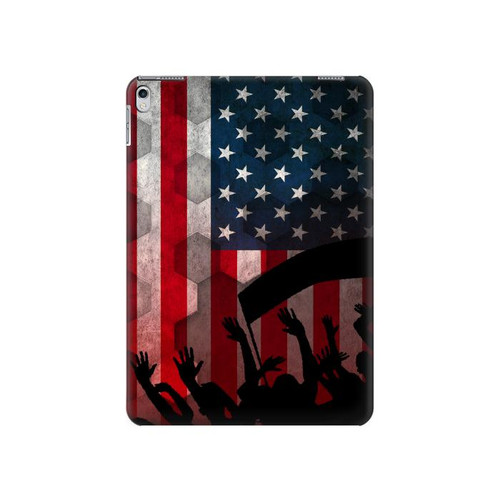 S2989 USA America Soccer Hard Case For iPad 9.7 (2017,2018), iPad 6, iPad 5