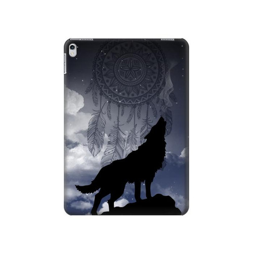 S3011 Dream Catcher Wolf Howling Hard Case For iPad 9.7 (2017,2018), iPad 6, iPad 5