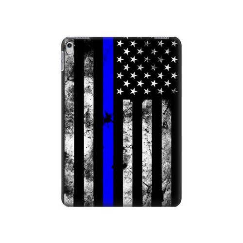 S3244 Thin Blue Line USA Hard Case For iPad 9.7 (2017,2018), iPad 6, iPad 5