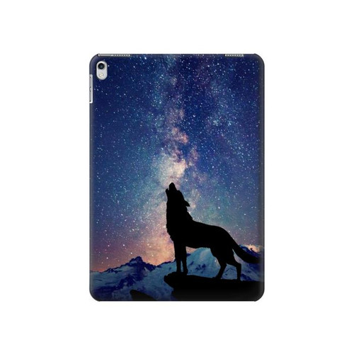 S3555 Wolf Howling Million Star Hard Case For iPad 9.7 (2017,2018), iPad 6, iPad 5