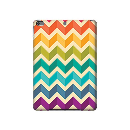 S2362 Rainbow Colorful Shavron Zig Zag Pattern Hard Case For iPad Pro 10.5, iPad Air (2019, 3rd)