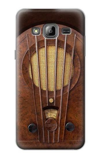 S2655 Vintage Bakelite Deco Radio Case For Samsung Galaxy J3 (2016)