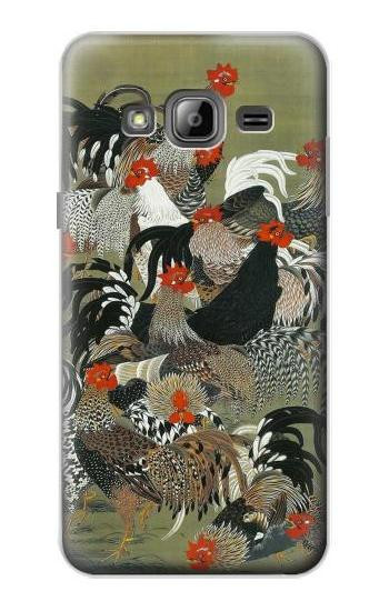 S2699 Ito Jakuchu Rooster Case For Samsung Galaxy J3 (2016)