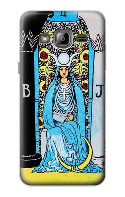S2837 The High Priestess Vintage Tarot Card Case For Samsung Galaxy J3 (2016)
