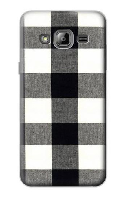 S2842 Black and White Buffalo Check Pattern Case For Samsung Galaxy J3 (2016)