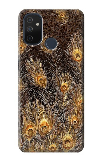 S3691 Gold Peacock Feather Case For OnePlus Nord N100