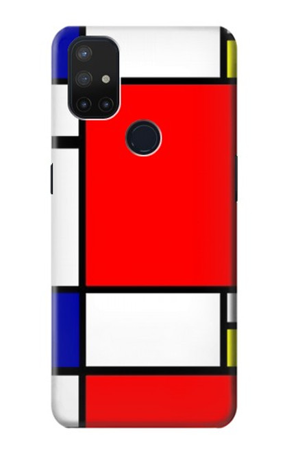 S0157 Composition Red Blue Yellow Case For OnePlus Nord N10 5G