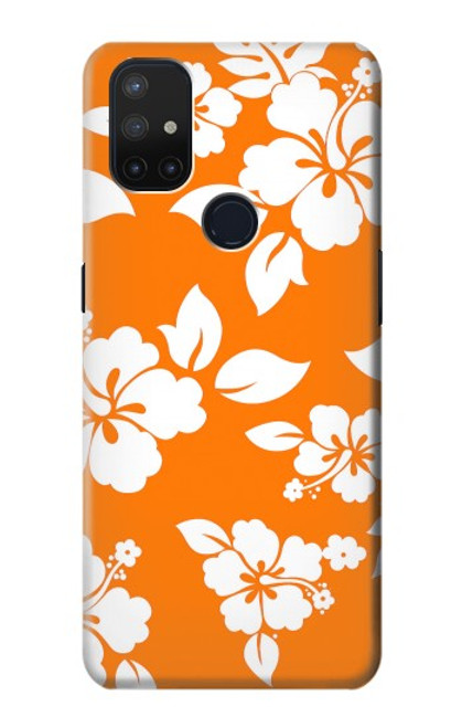 S2245 Hawaiian Hibiscus Orange Pattern Case For OnePlus Nord N10 5G