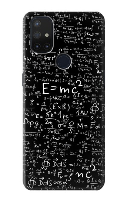 S2574 Mathematics Physics Blackboard Equation Case For OnePlus Nord N10 5G