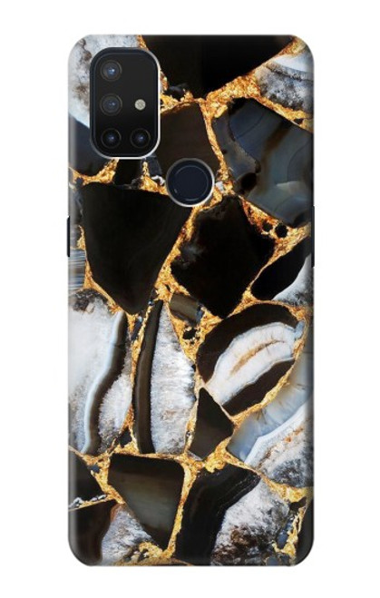 S3419 Gold Marble Graphic Print Case For OnePlus Nord N10 5G