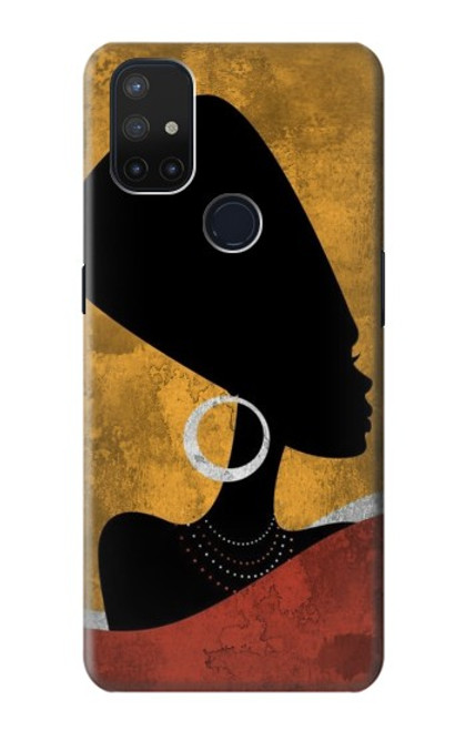 S3453 African Queen Nefertiti Silhouette Case For OnePlus Nord N10 5G