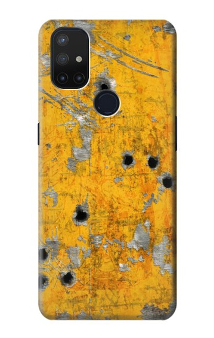 S3528 Bullet Rusting Yellow Metal Case For OnePlus Nord N10 5G