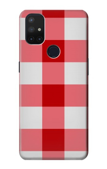 S3535 Red Gingham Case For OnePlus Nord N10 5G