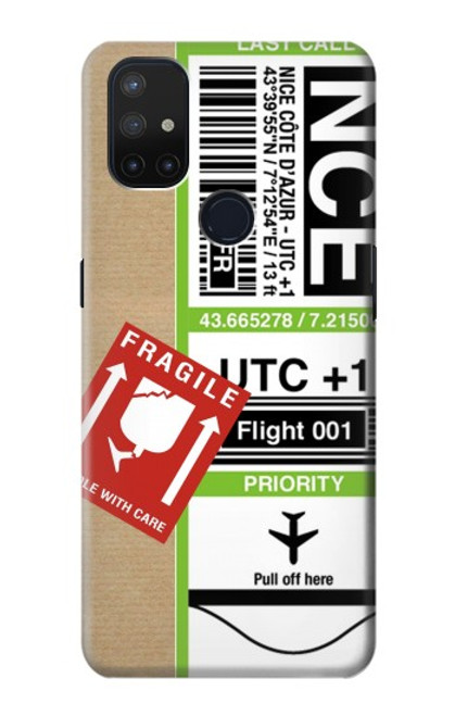 S3543 Luggage Tag Art Case For OnePlus Nord N10 5G